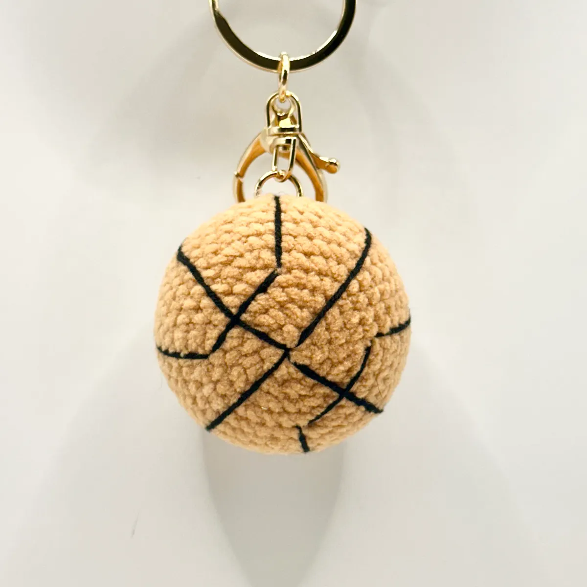 Basketball charm in Tan