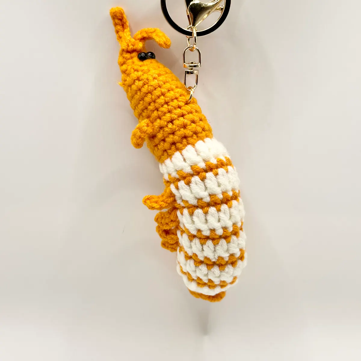 Shrimp charm in Orange