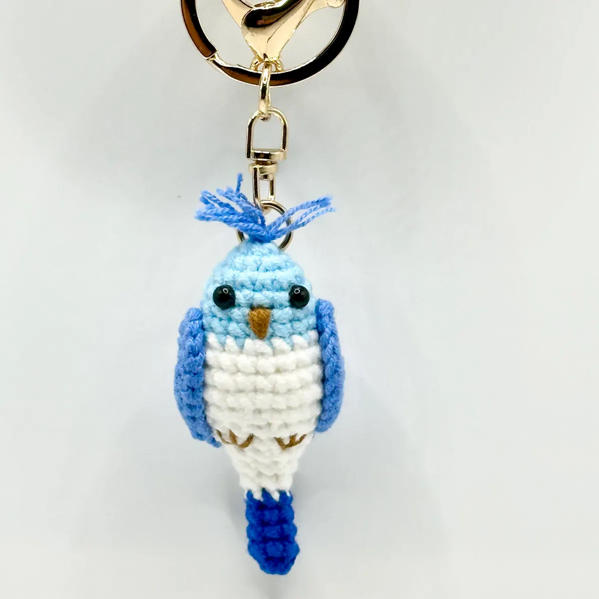 Little bird charm in Sky blue